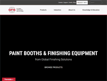 Tablet Screenshot of globalfinishing.com